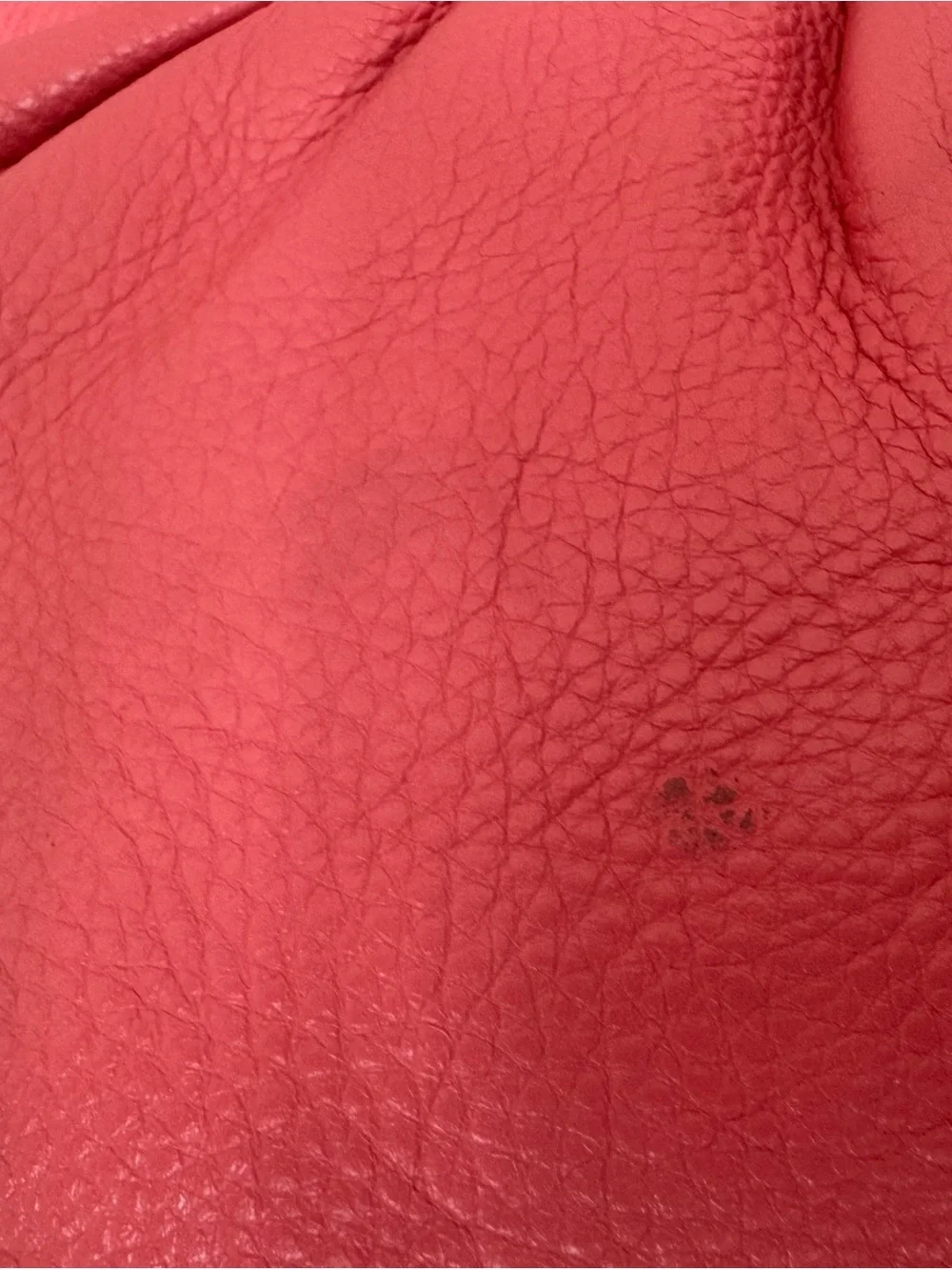 Cole Haan Coral Pink Pebbled Leather Hobo Bag